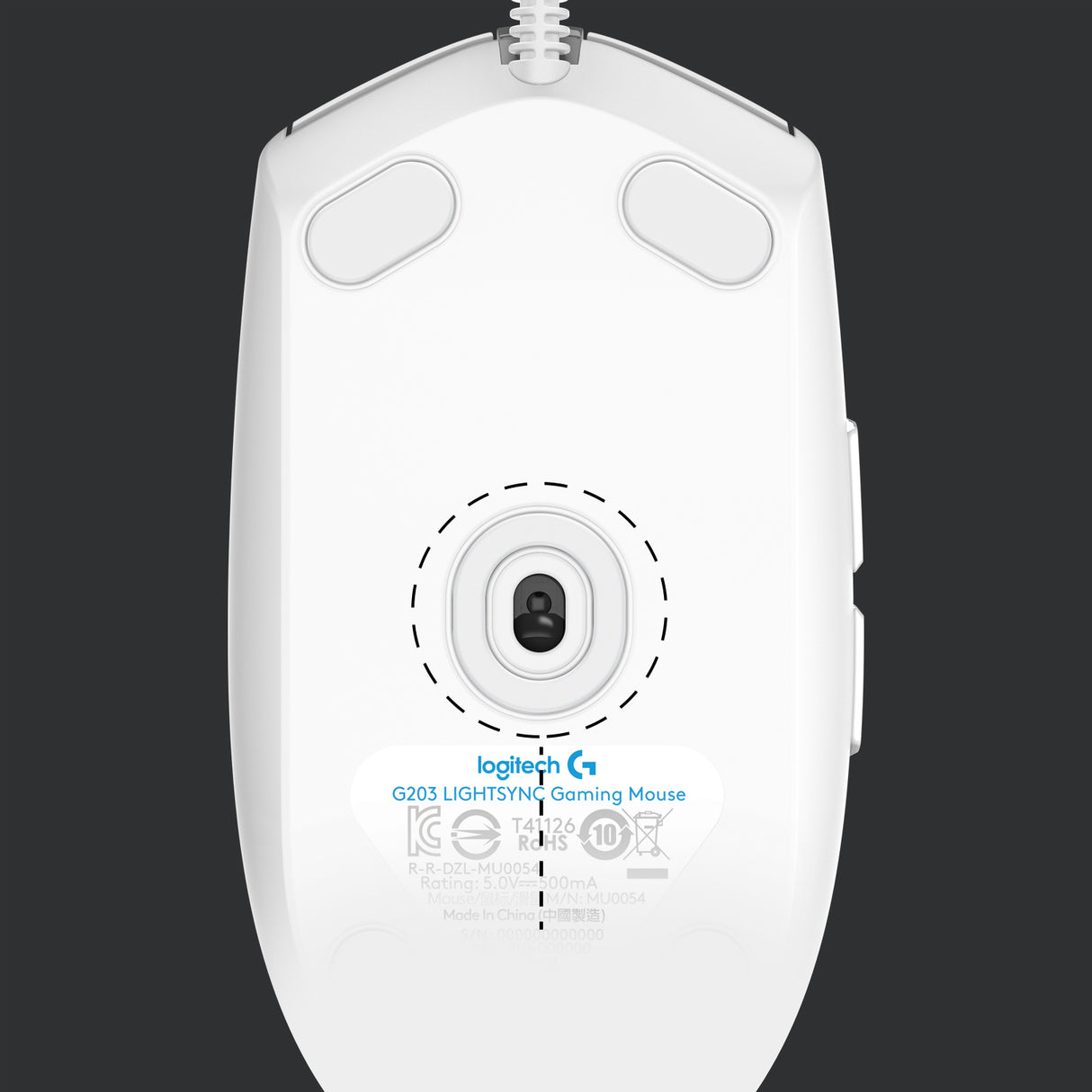 Logitech G 910-005797 mouse Gaming USB tipo A 8000 DPI