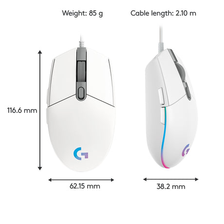 Logitech G 910-005797 mouse Gaming USB tipo A 8000 DPI