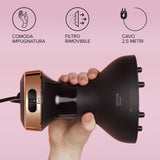 Bellissima My Pro Diffon Ceramic, Diffusore ad Aria Calda per Capelli Ricci, Tecnologia Ceramica, 700 W, 2 Combinazioni Aria/Temperatura, Asciugatura Delicata Senza Effetto Crespo