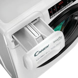 Candy Smart Pro Inverter, Lavasciuga Slim 6+4 KG, 10% più efficente della classe A, 1400 giri, Bianco, Inverter, Vapore, Wi-Fi, CSOW44644TWMB6-S