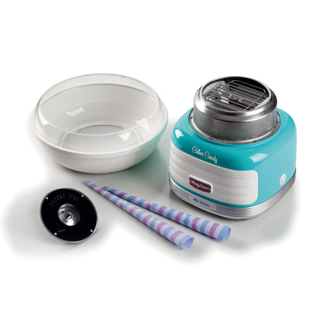 Ariete 2973 - Cotton Candy Party Time - Macchina per Zucchero Filato compatibile con zucchero semolato e caramelle dure - 500 Watt - Celeste