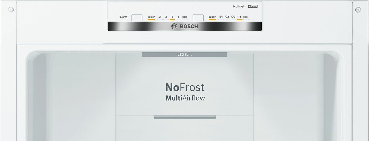 Bosch Serie 4 KGN39VWEQ Frigorifero Combinato da libera installazione 203 x 60 cm Bianco Classe E