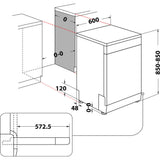 Whirlpool Lavastoviglie WFC 3C26 PF X