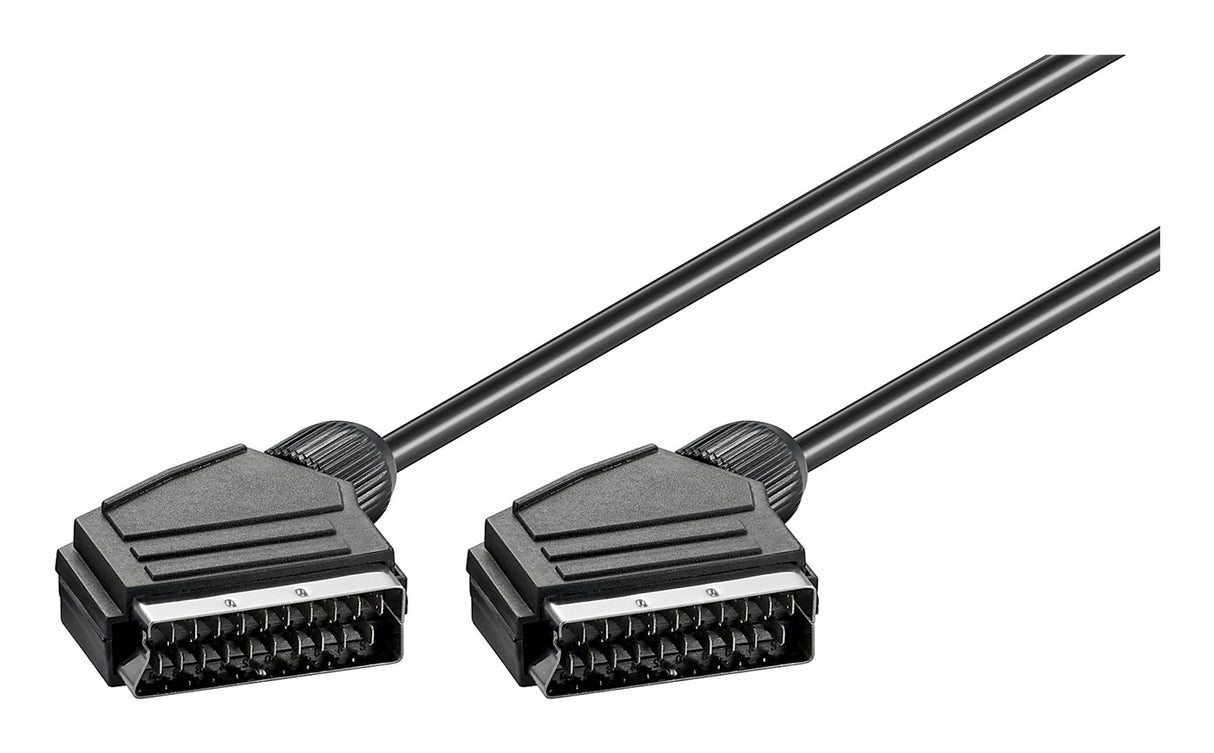 Goobay 11702 Cavo SCART 1,5 m SCART (21-pin) Nero