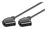 Goobay 11702 Cavo SCART 1,5 m SCART (21-pin) Nero
