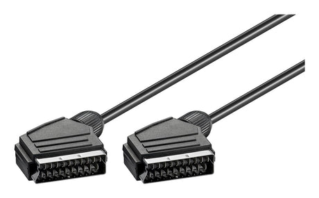 Goobay 11702 Cavo SCART 1,5 m SCART (21-pin) Nero