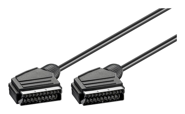 Goobay 11702 Cavo SCART 1,5 m SCART (21-pin) Nero