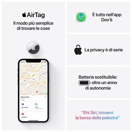 Apple AirTag (Confezione da 1)