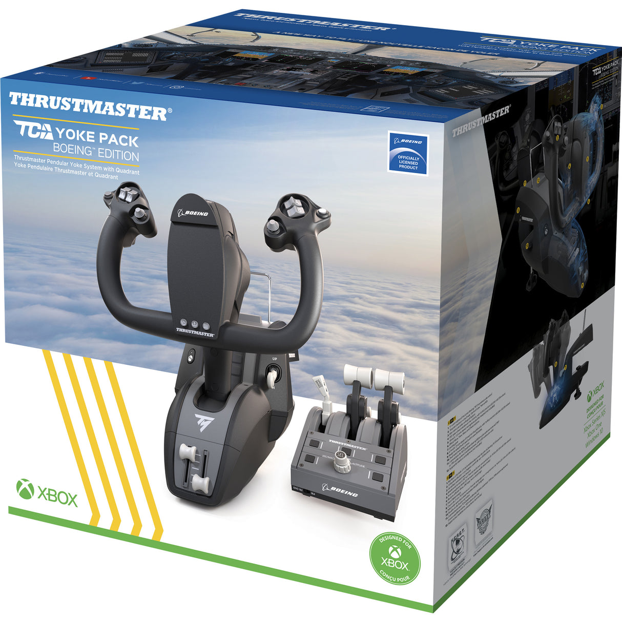 Thrustmaster TCA Yoke Pack Boeing Edition Nero, Grigio USB Fight-stick PC, Xbox, Xbox One, Xbox One S, Xbox One X, Xbox Series S, Xbox Series X