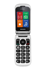 Brondi Stone+ 6,1 cm (2.4") Bianco Telefono cellulare basico