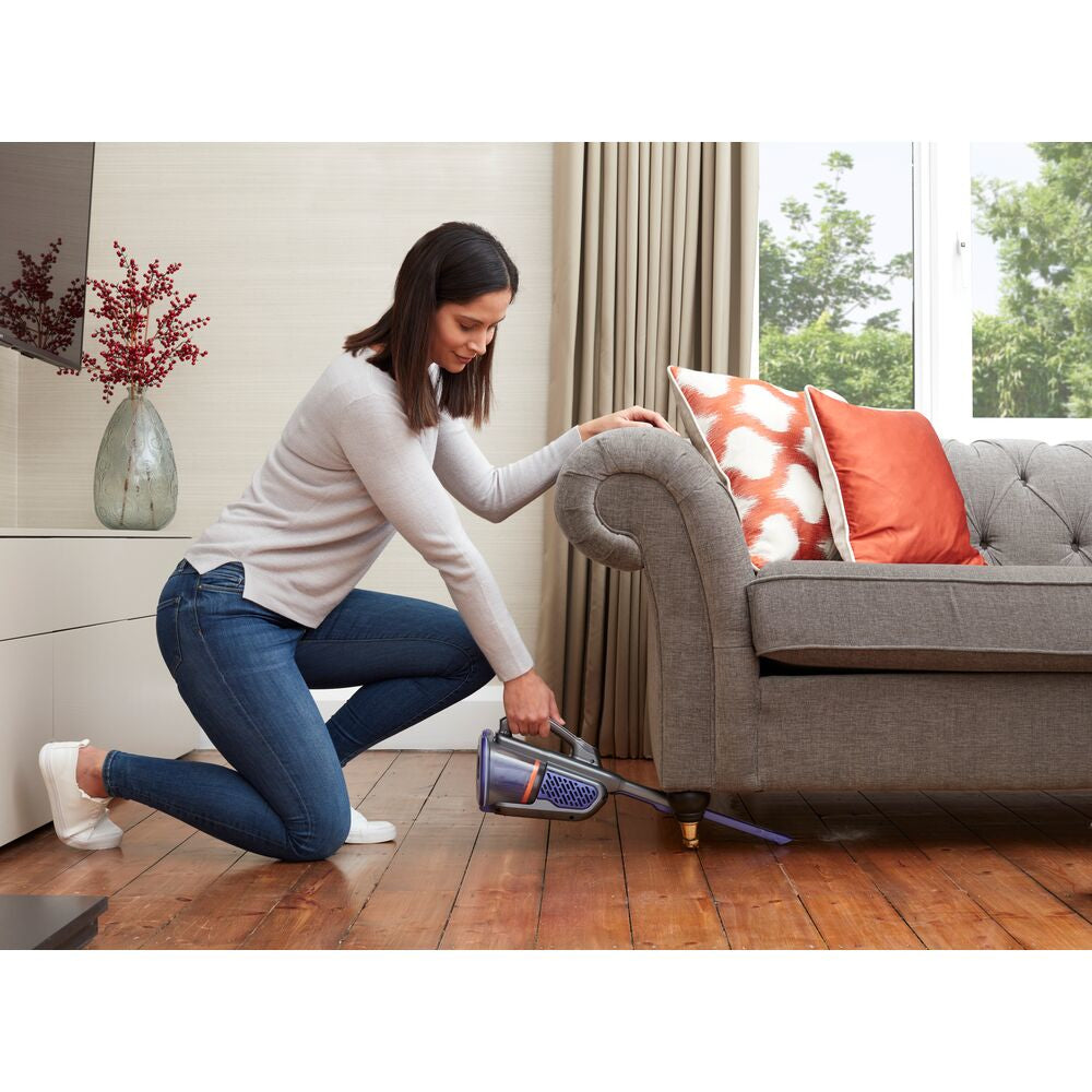 Black & Decker BHHV520BFP aspirapolvere senza filo Nero, Viola Senza sacchetto