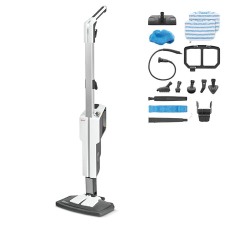 Polti Vaporetto SV610_Style Scopa a vapore 0,5 L 1500 W Grigio, Bianco