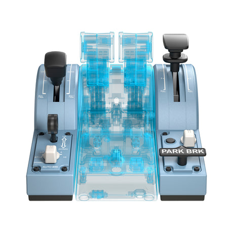Thrustmaster TCA Quadrant Add-On Airbus Edition Nero, Blu Simulazione di Volo PC
