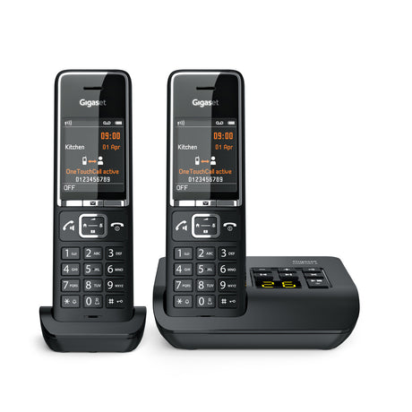 Gigaset COMFORT 550A duo Telefono analogico/DECT Identificatore di chiamata Nero