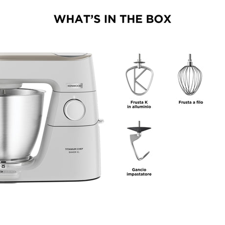 Kenwood Titanium Chef Baker XL Planetaria KVL65.001WH