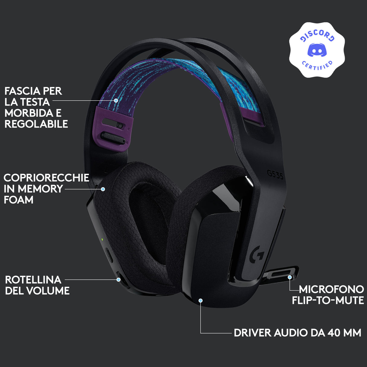 Logitech G G535, G535 Headset