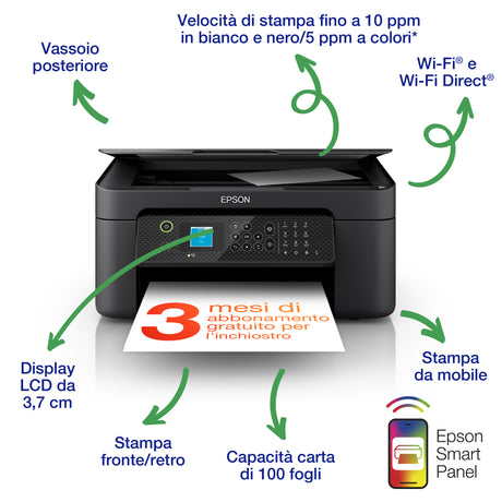 Epson WorkForce WF-2910DWF stampante multifunzione inkjet a cartucce