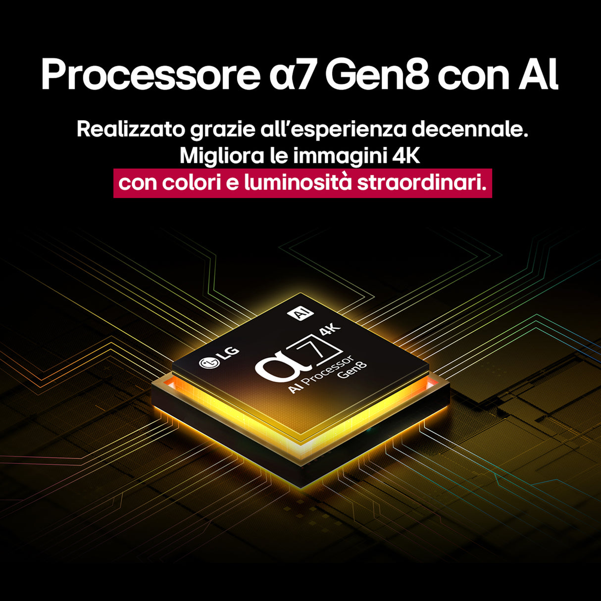 LG UHD AI 55UA75006LA TV Serie UA75 55'' 4K, α7 Gen8, HDR10, 20W, 3 HDMI con Game Optimizer, Smart TV WebOS 25