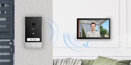 EZVIZ HP7 sistema per video-citofono 17,8 cm (7") Nero, Argento