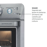 Ariete 4629 Forno + Friggitrice ad Aria 25L, 1700 W, Capacità 25L, 15 funzioni di cottura, Multifunzione, Temperatura fino a 230°, Silver