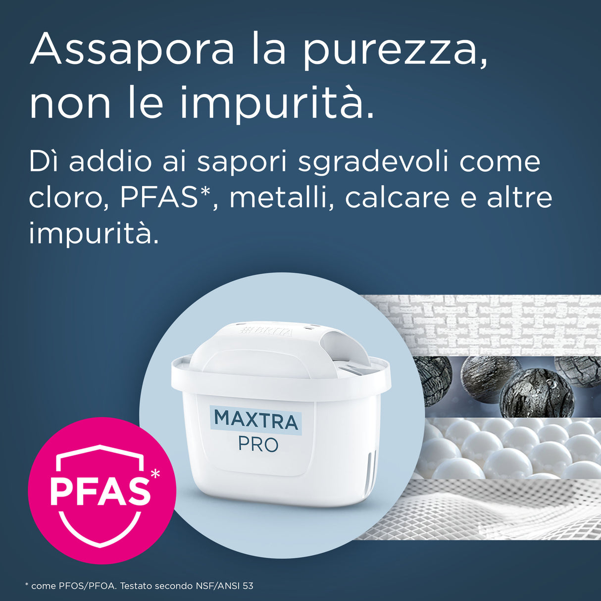 Brita Filtro acqua rubinetto MAXTRA PRO Pure Performance (ex All-in-1) confezione da 3 filtri - Riduce cloro, calcare, PFAS e metalli, filtro originale compatibile con caraffa acqua filtrante
