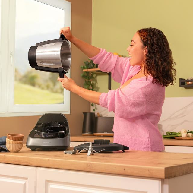 Cecotec Mambo Touch con Jarra Habana 1600 W 3,3 L Nero, Acciaio inox