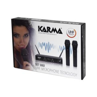 Karma Italiana SET 5002 microfono Nero Microfono per palco/spettacolo