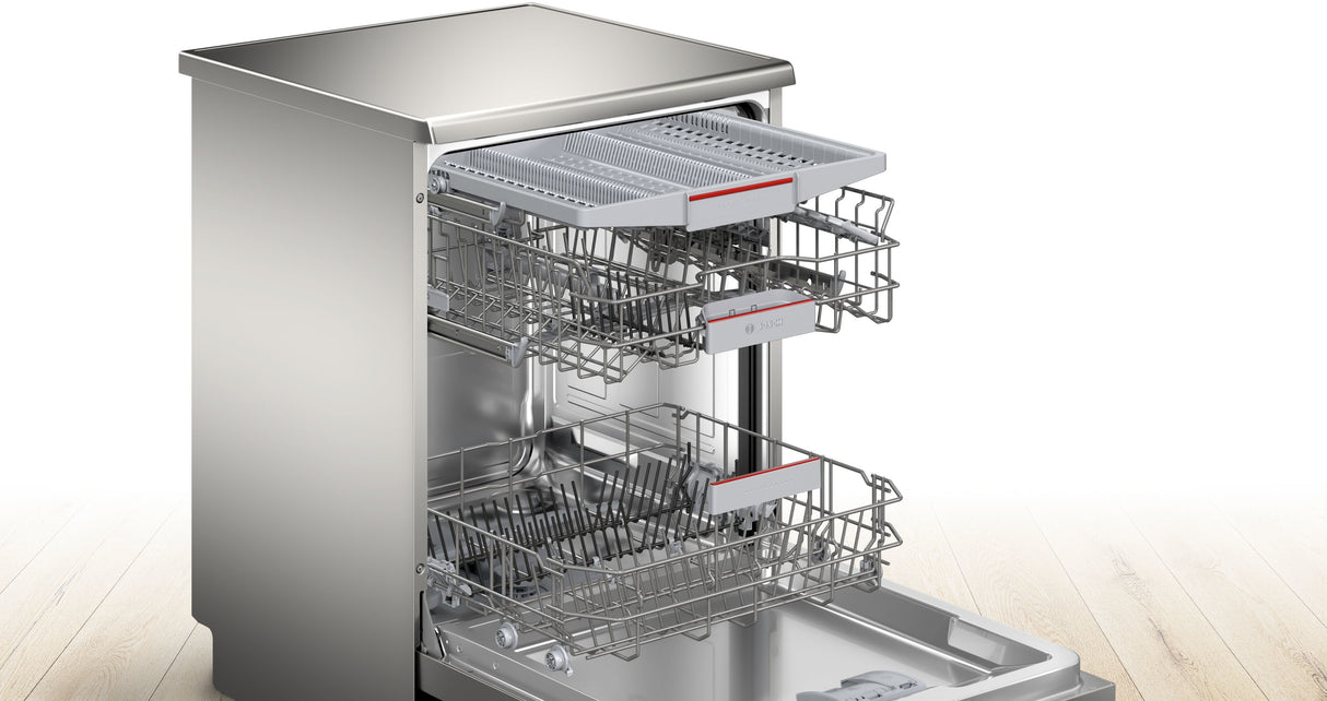 Bosch Serie 4 SMS4EMI06E Lavastoviglie da libera installazione 14 coperti Acciaio spazzolato anti-impronta Classe B