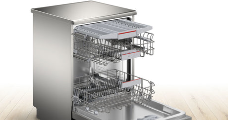 Bosch Serie 4 SMS4EMI06E Lavastoviglie da libera installazione 14 coperti Acciaio spazzolato anti-impronta Classe B