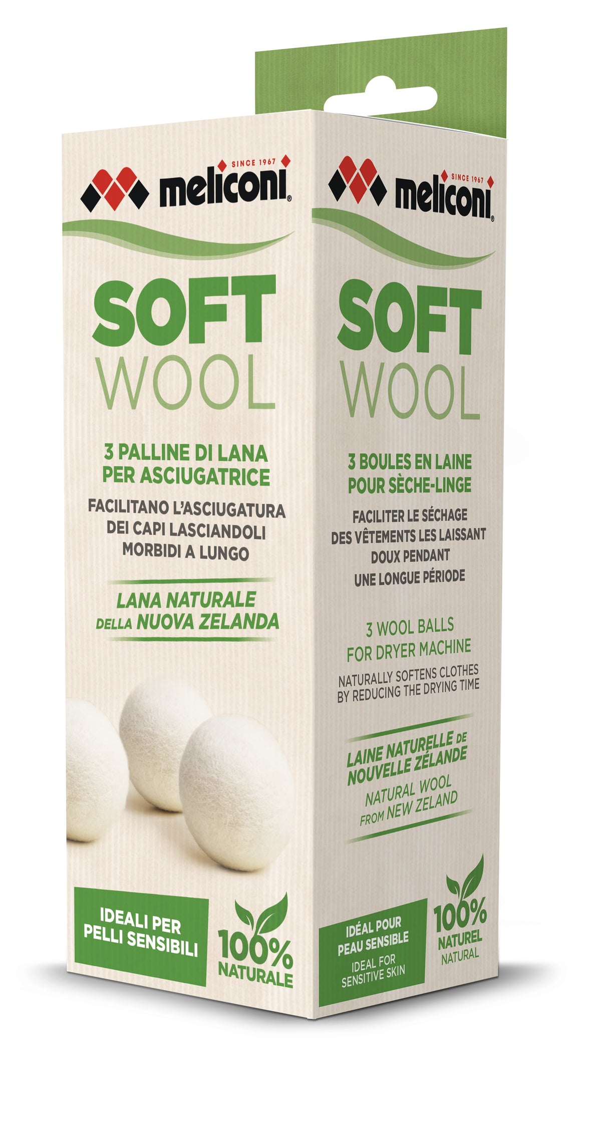 Meliconi Soft Wool accessorio e componente per asciugatrice Palline per asciugatrice
