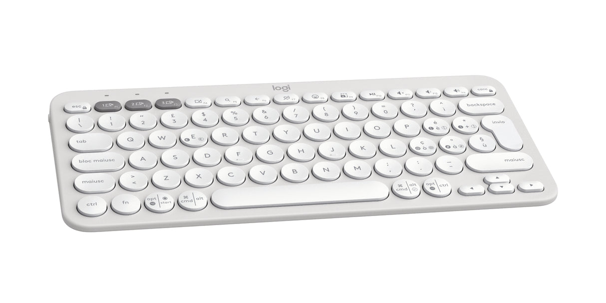 Logitech Pebble Keys 2 K380s tastiera Bluetooth (bianco)