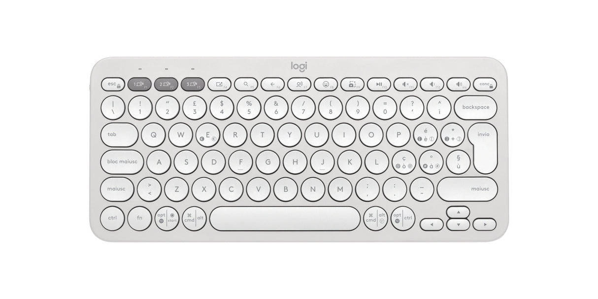Logitech Pebble Keys 2 K380s tastiera Bluetooth (bianco)