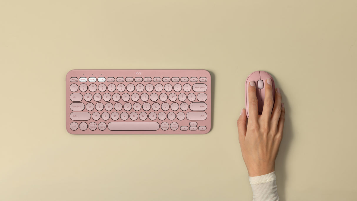 Logitech Pebble 2 M350s mouse Bluetooth (rosa)