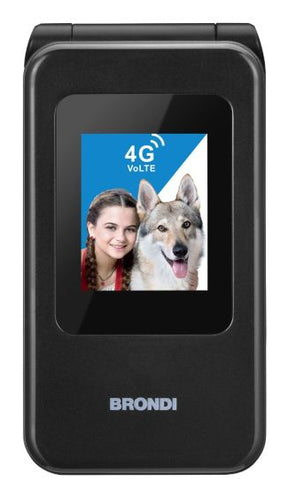 Brondi 10281080 cellulare 7,11 cm (2.8") Nero, Metallico Telefono cellulare basico