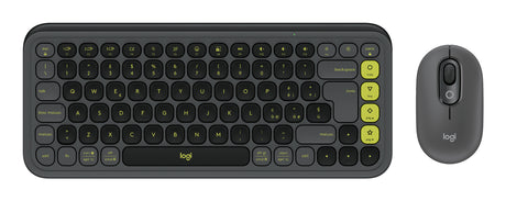 Logitech POP Icon Combo tastiera + Mouse Bluetooth (Grafite, Verde)