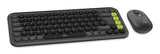Logitech POP Icon Combo tastiera + Mouse Bluetooth (Grafite, Verde)