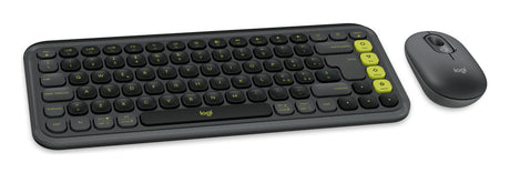 Logitech POP Icon Combo tastiera + Mouse Bluetooth (Grafite, Verde)