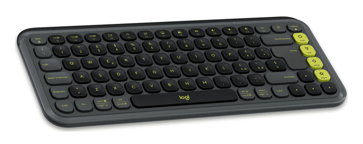 Logitech POP Icon Combo tastiera + Mouse Bluetooth (Grafite, Verde)