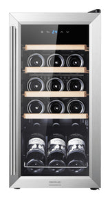 Cecotec 00121 cantina vino Cantinetta vino con compressore Libera installazione Acciaio inox 15 bottiglia/bottiglie