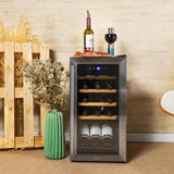 Cecotec 00121 cantina vino Cantinetta vino con compressore Libera installazione Acciaio inox 15 bottiglia/bottiglie