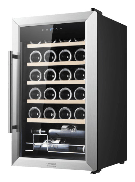 Cecotec 00125 cantina vino Cantinetta vino con compressore Libera installazione Acciaio inox 24 bottiglia/bottiglie