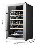 Cecotec 00125 cantina vino Cantinetta vino con compressore Libera installazione Acciaio inox 24 bottiglia/bottiglie