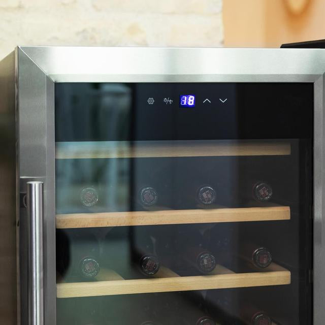 Cecotec 00125 cantina vino Cantinetta vino con compressore Libera installazione Acciaio inox 24 bottiglia/bottiglie