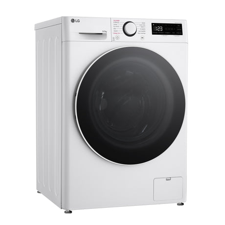 LG D2R5S09TSWW Lavasciuga slim 9/5kg AI DD, Classe E, 1200 giri, TurboWash 360, Vapore