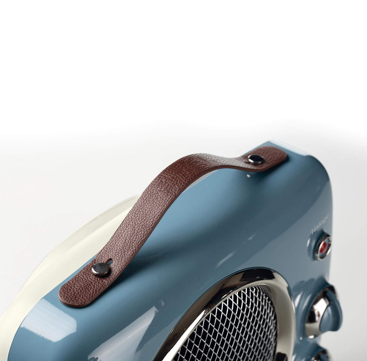 Ariete Termoventilatore Vintage, Freddo e Caldo, Termostato regolabile, Maniglia per facile trasporto, 2000 W, Celeste