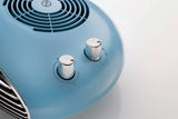 Ariete 8211 Termoventilatore da tavolo, Stufetta elettrica, 2000W, Termostato, Silenzioso, Griglia e piedi cromati, Celeste
