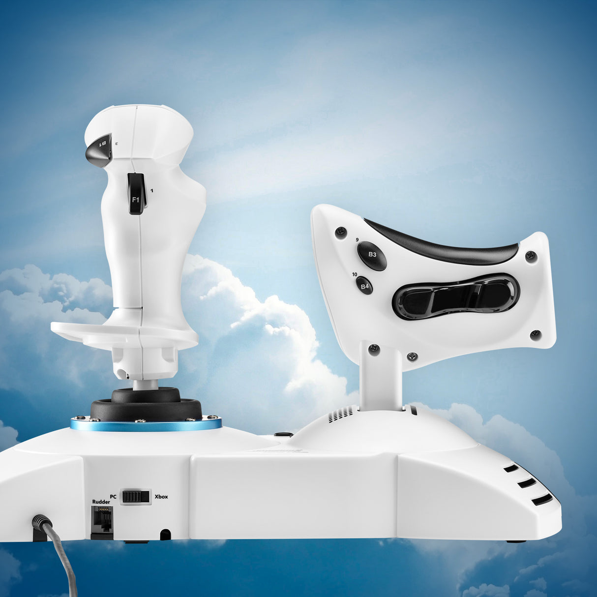 Thrustmaster T.Flight Hotas One Microsoft Flight Simulator Edition Nero, Bianco USB Joystick + leva di controllo del motore Analogico/Digitale PC, Xbox One, Xbox One S, Xbox One X