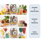 Ariete 583 Frullatore Positano con tazza in vetro da 1,5 Litri, 4 Lame in Acciaio Inox, 4 Velocità + Pulse,1000 Watt