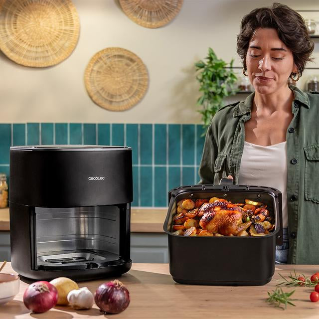 Cecotec Cecofry&Grill Duoheat 6500 Singolo 6,5 L Indipendente 2200 W Friggitrice ad aria calda Nero