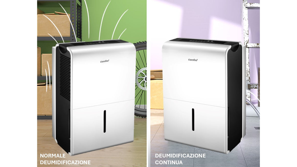 Comfeé MDDPE-50DEN7 deumidificatore 6 L 48 dB 850 W Bianco